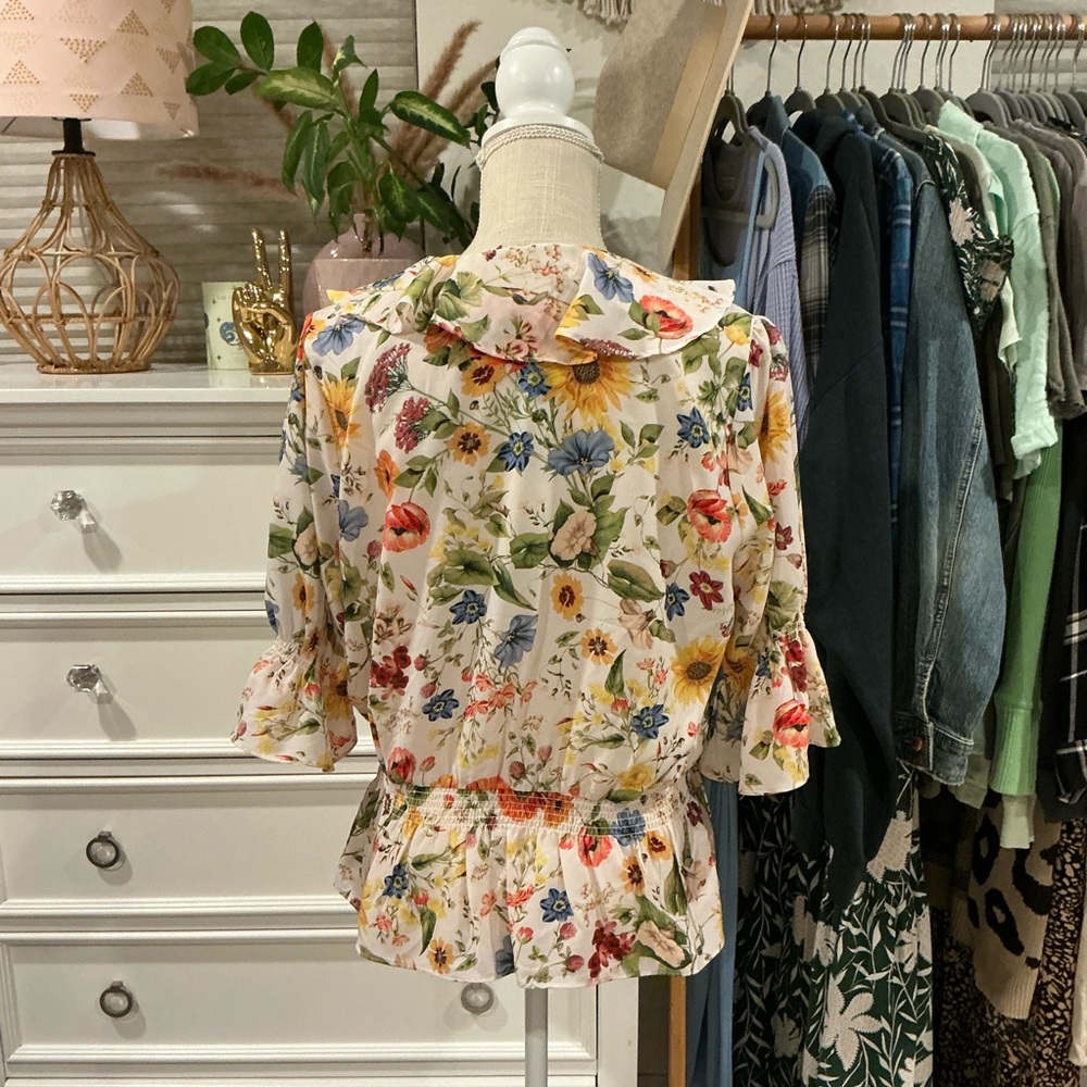 Philosophy | Floral Blouse size L NWT - Picture 6 of 12